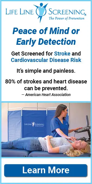 Life Line Screening preventive health screening test for stroke and cardiovascular disease