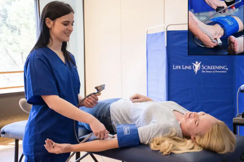 women's health screening test peripheral arterial disease circulation check