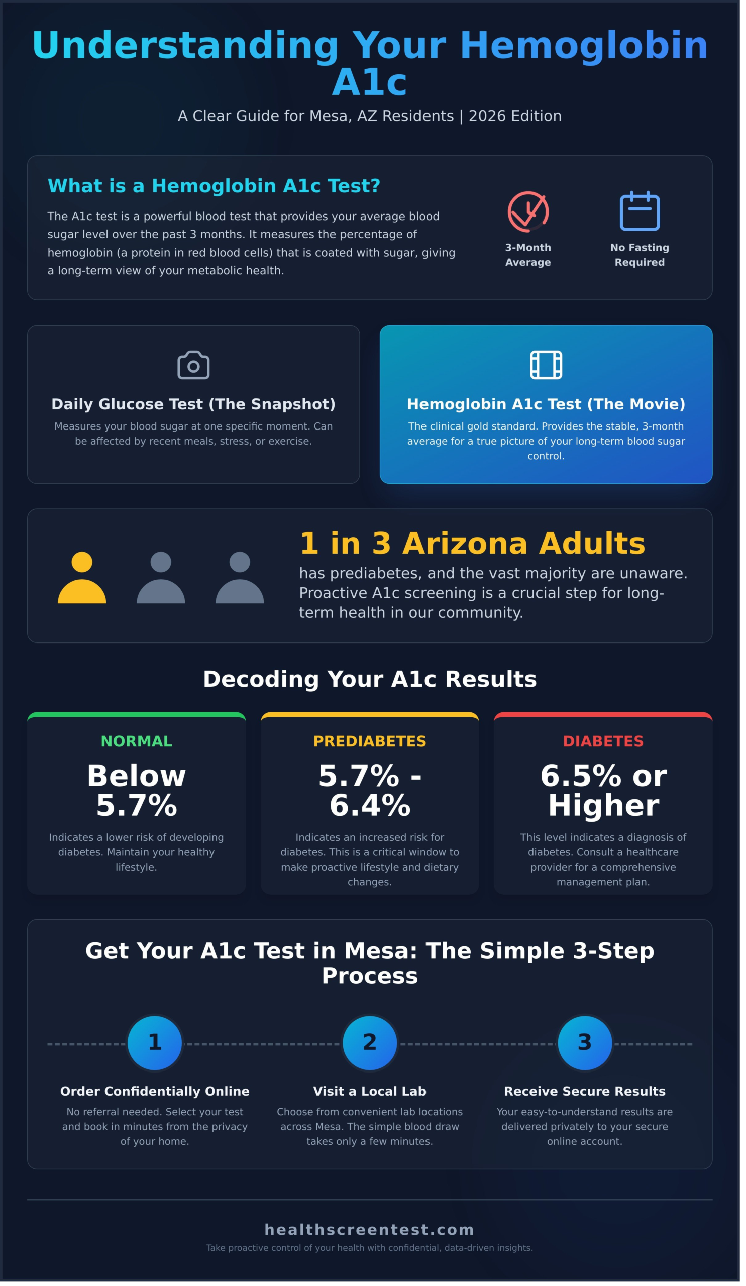 Hemoglobin A1c Test in Mesa, AZ: Your 2026 Guide to Booking & Understanding